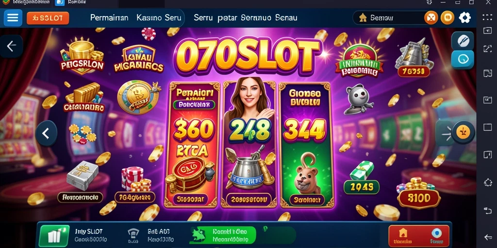 Screenshot gameplay 070SLOT menampilkan keseruan permainan Kasino.