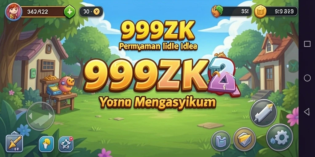 Tampilan gameplay 999ZK yang menarik dalam genre Idle.