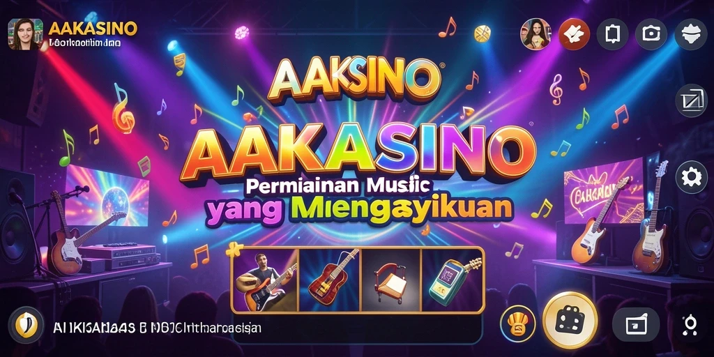 Screenshot utama AAKASINO menampilkan gameplay musik yang seru dan menarik.