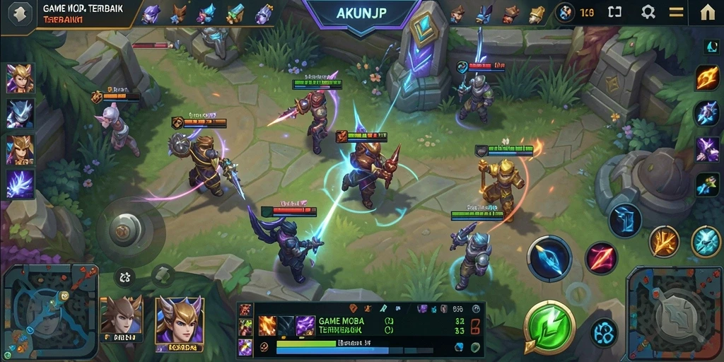 Tampilan gameplay AKUNJP yang menegangkan dan seru.