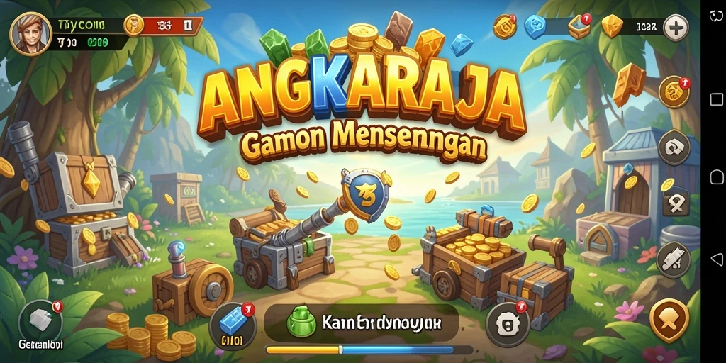 Tampilan gameplay mendebarkan di ANGKARAJA.