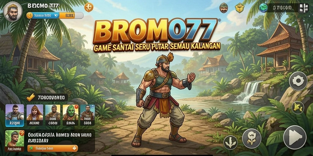 Tampilan gameplay BROMO77 yang seru dan menarik.