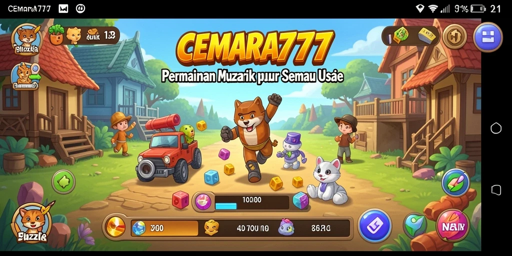 Screenshot gameplay CEMARA777 menampilkan variasi teka-teki menarik.