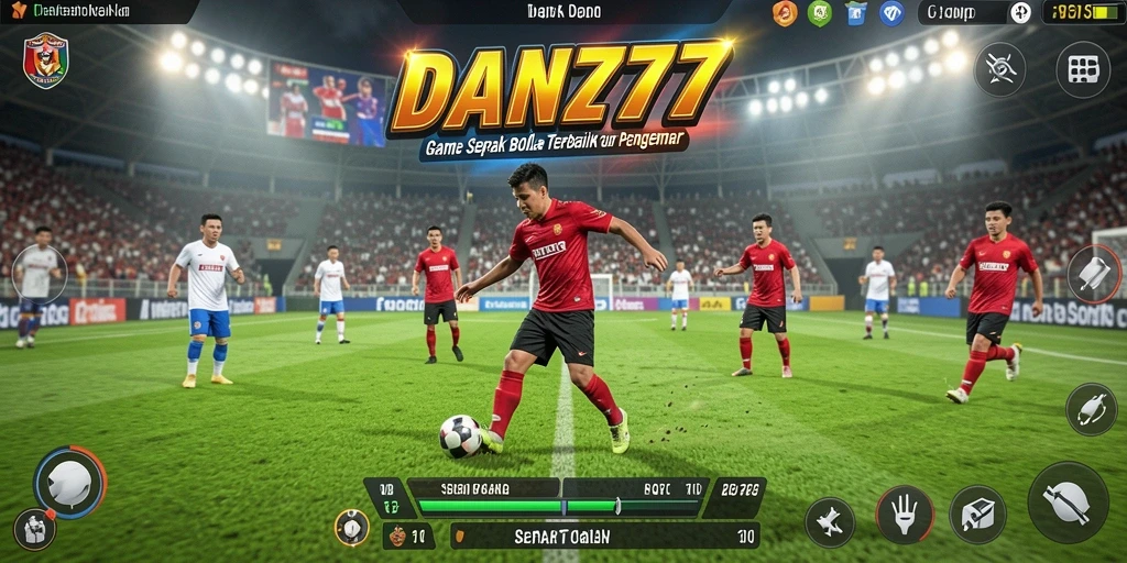Tampilan menarik dari gameplay sepak bola di DAN777.