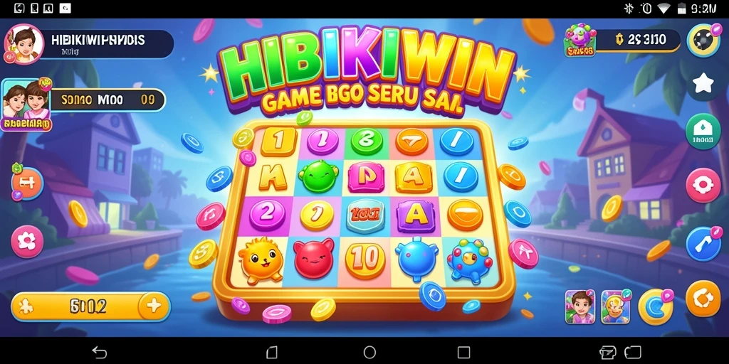 Screenshot HIBIKIWIN menampilkan gameplay Bingo yang mengasyikkan.