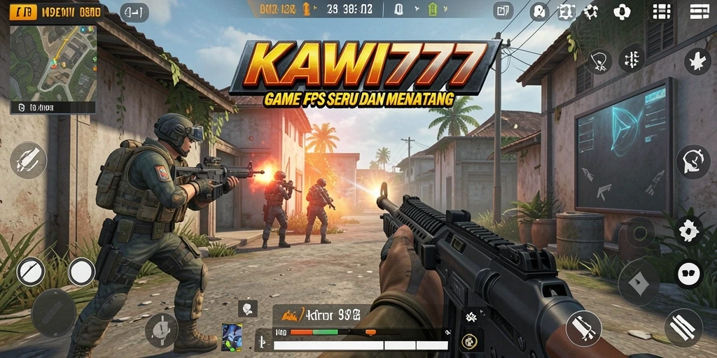 Screenshot KAWI777 menampilkan aksi tembak-menembak yang mendebarkan.