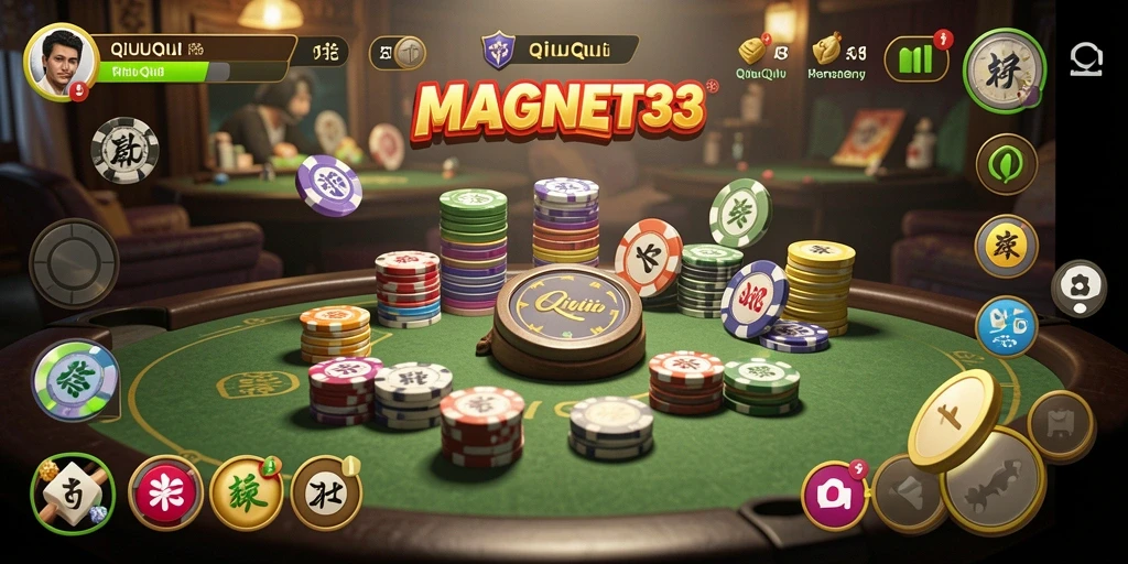 Tampilan gameplay QiuQiu yang seru dan interaktif.