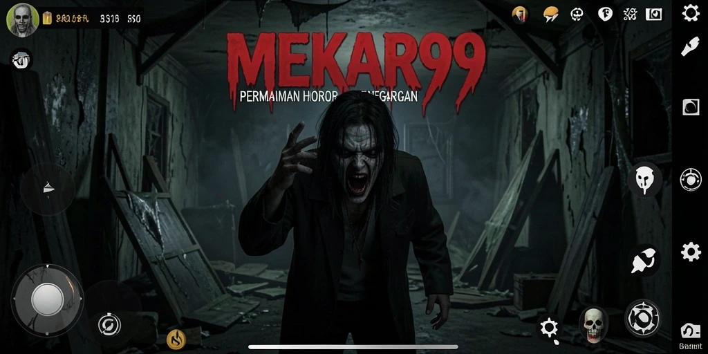 Tampilan menegangkan saat gameplay MEKAR99 yang mendebarkan.