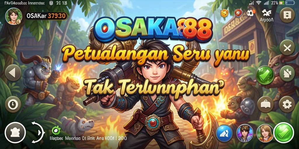 Tampilan gameplay seru dan penuh tantangan dari OSAKA88.