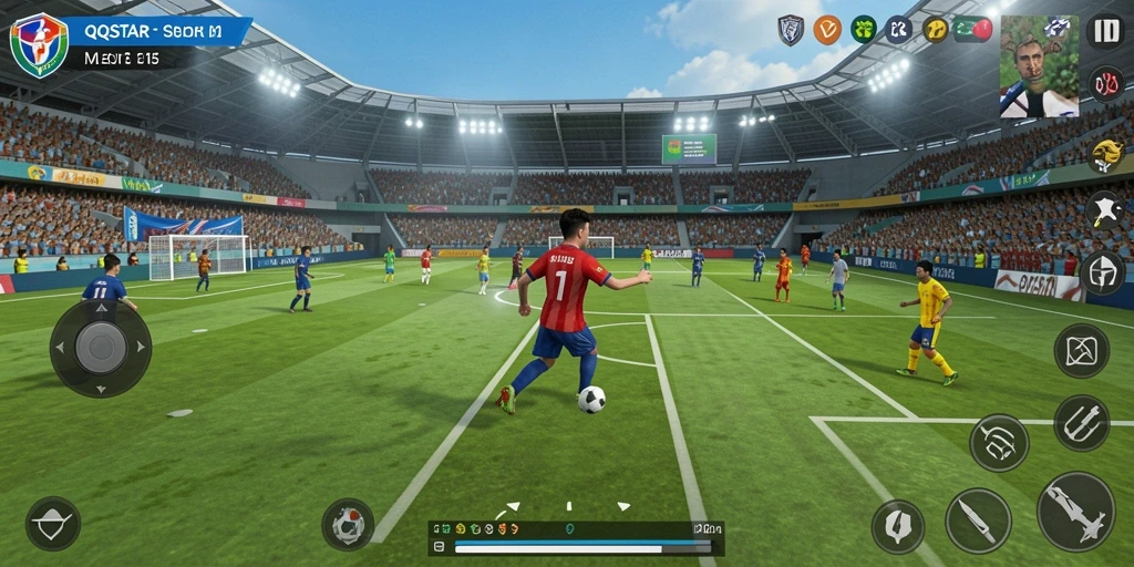 Tampilan gameplay yang menegangkan dan menakjubkan di QQSTAR.