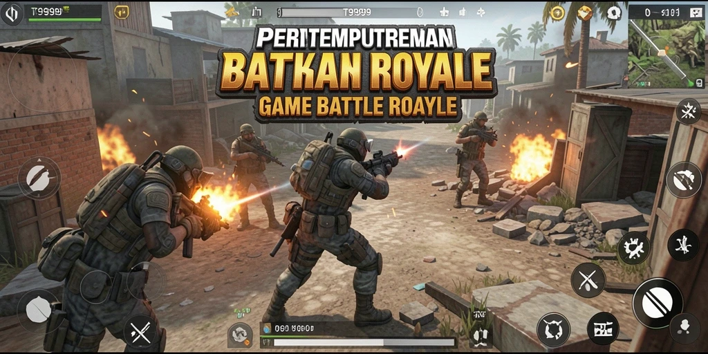 Tangkapan layar gameplay T9999 dengan aksi pertempuran yang seru.