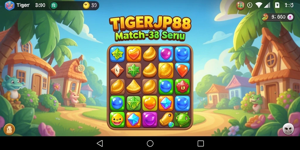 Tampilan gameplay seru dari TIGERJP88 yang penuh warna.