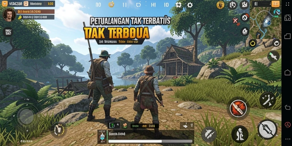Tangkapan layar gameplay <strong>VEGAS338</strong> menampilkan petualangan seru di dunia terbuka.